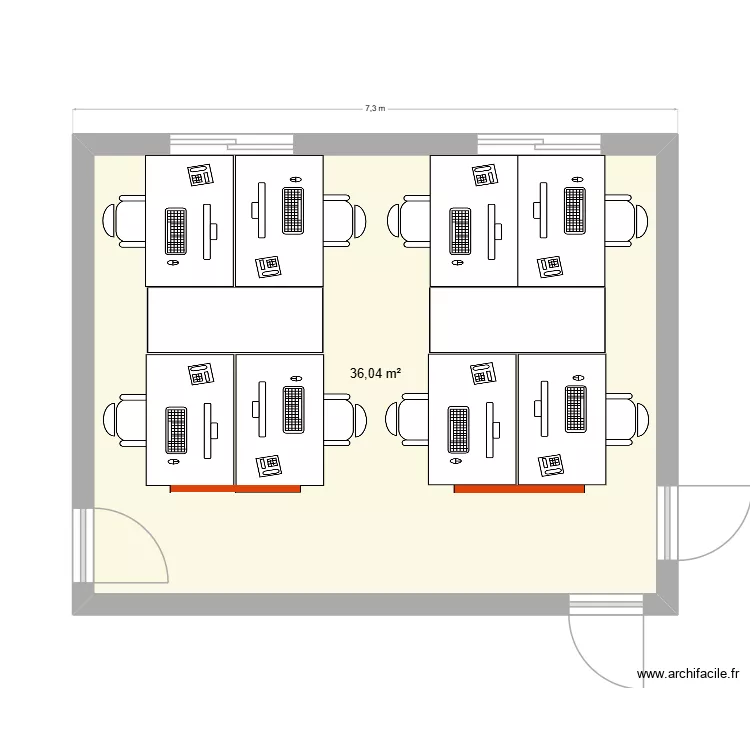 bureau commerciaux. Plan de 1 et 36 m² bureau commerciaux. Plan de 1 et 36 m²