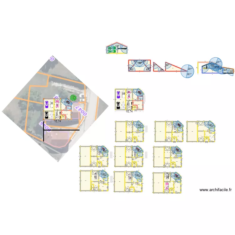d&eacute;pendance beaufort simplifi&eacute;. Plan de 86  et 2206 m²