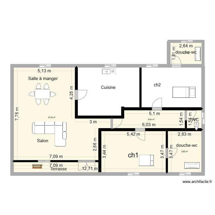 PLAN AKEBE MODIFICATION. Plan de 0 pièce et 0 m2