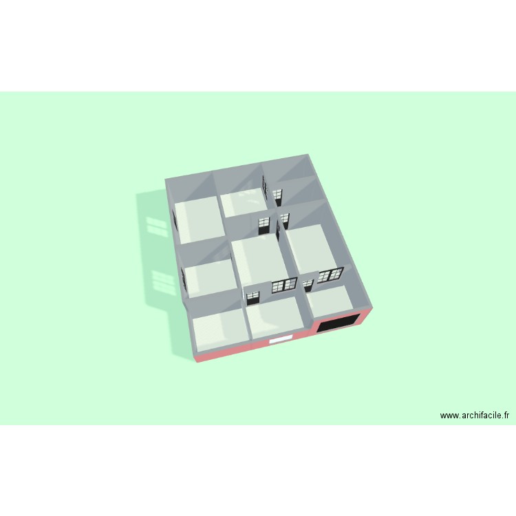 adam01. Plan de 8 pièces et 103 m2