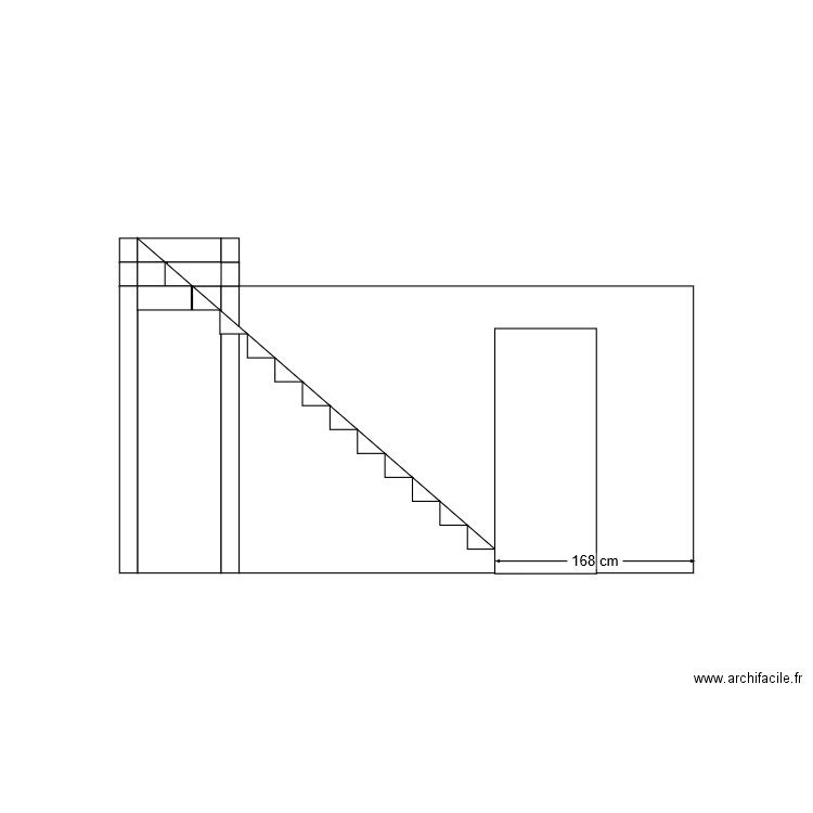 PROFIL ESCALIER 14 x G23 h20 H280. Plan de 0 pièce et 0 m2