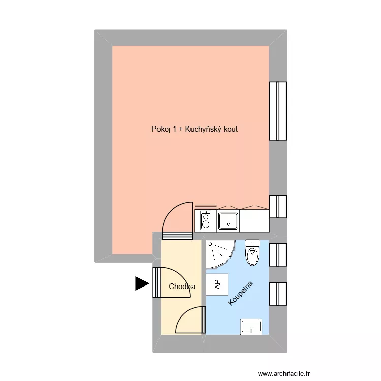 Kapit&aacute;na Jasioka 734, byt 8. Plan de 7  et 150 m²