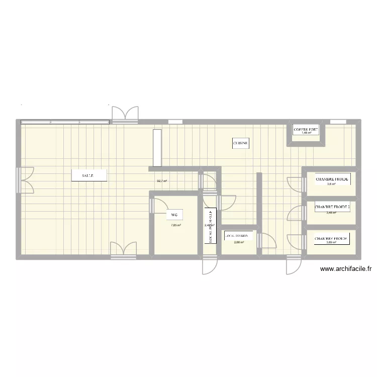 miaou. Plan de 8 pièces et 118 m²