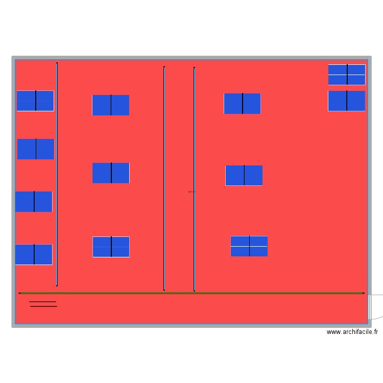 salle Jules Verne. Plan de 1 pièce et 507 m2