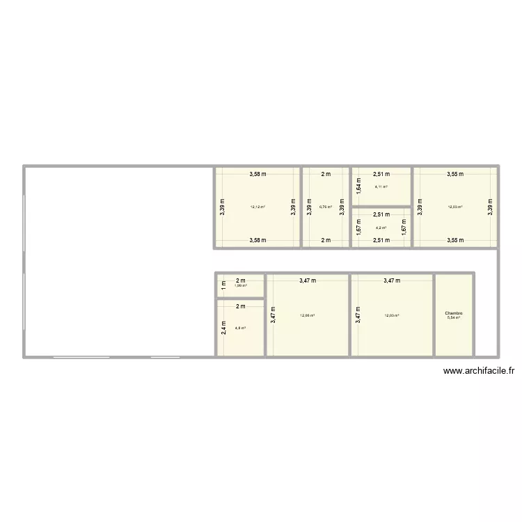 Chambon. Plan de 10  et 76 m²