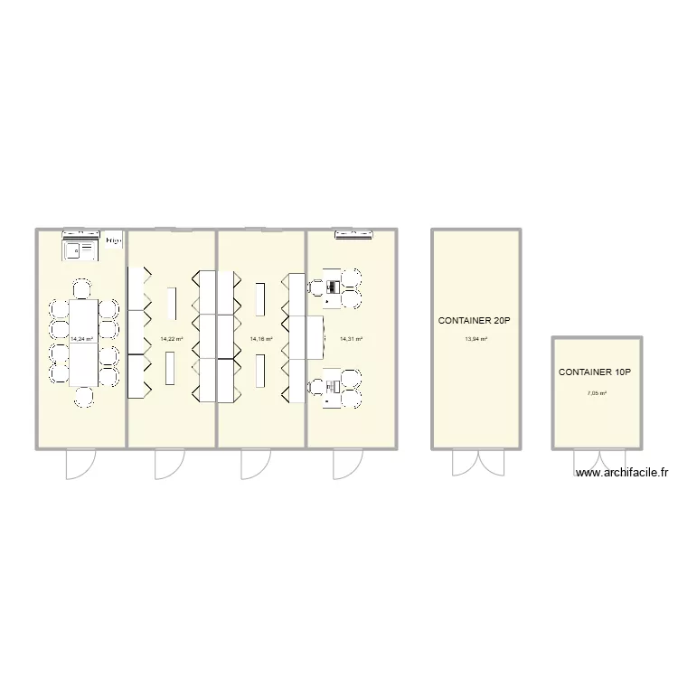 HADES CHANTIER LIVRON SUR DROME 26250. Plan de 