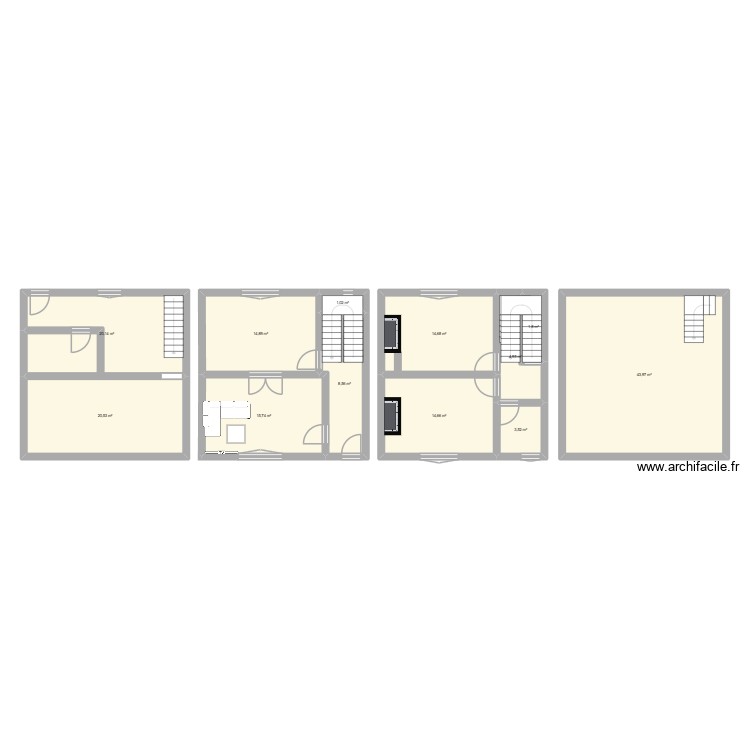 maison 1. Plan de 0 pièce et 0 m2