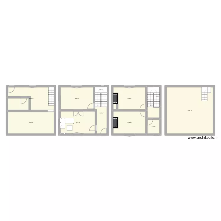 maison 1. Plan de 12 et 164 m² maison 1. Plan de 12 et 164 m²