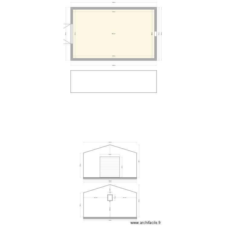 garage. Plan de 0 pièce et 0 m2