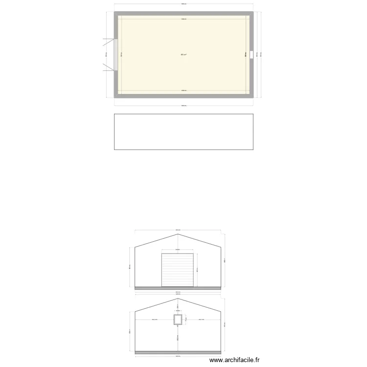 garage. Plan de 