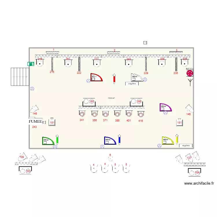 plan de scene. Plan de 