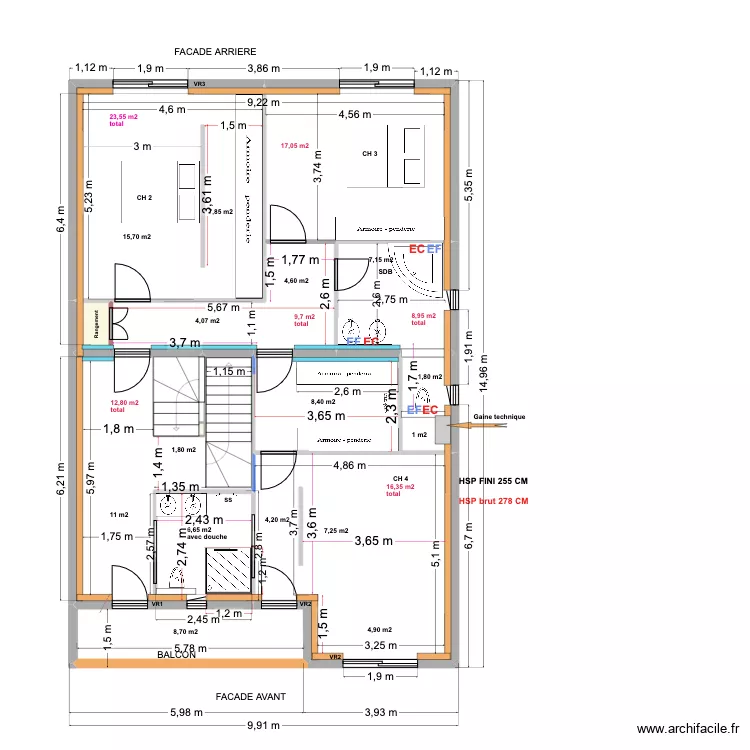 9JF RDCH 17 05 25 pour carrelage. Plan de 