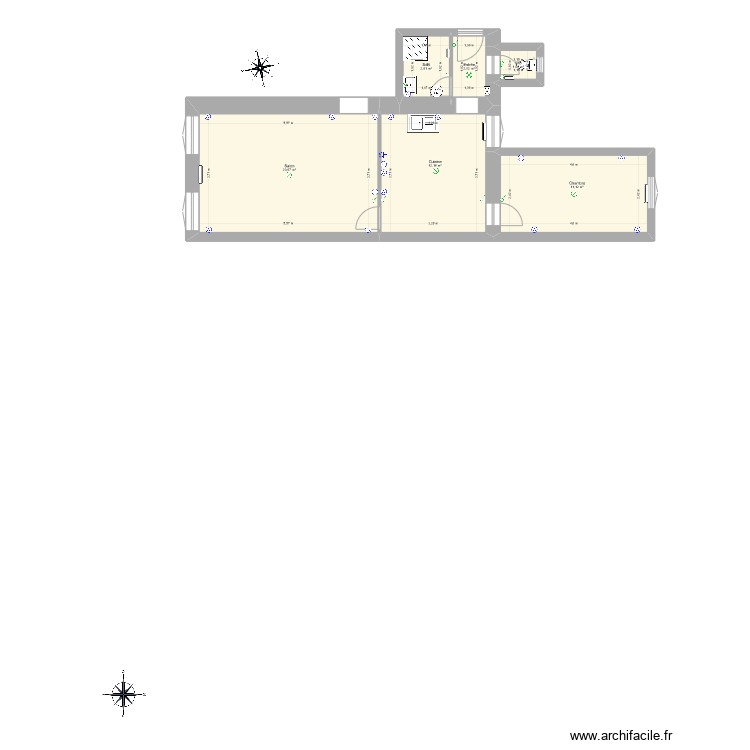 Appart 20av Paris2. Plan de 0 pièce et 0 m2