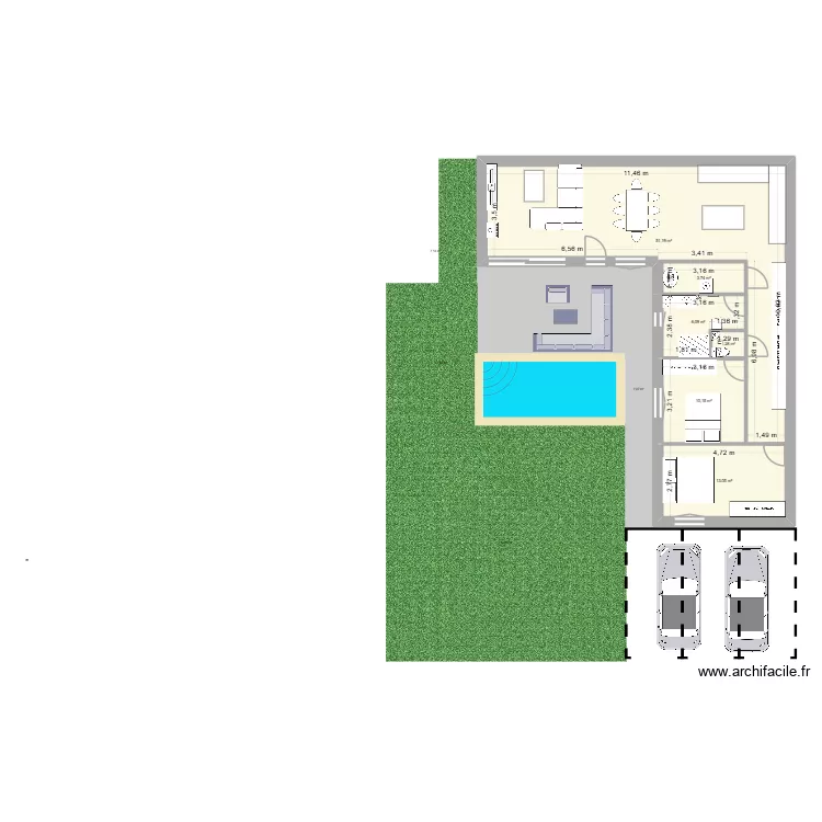 Lucas. Plan de 6  et 86 m²