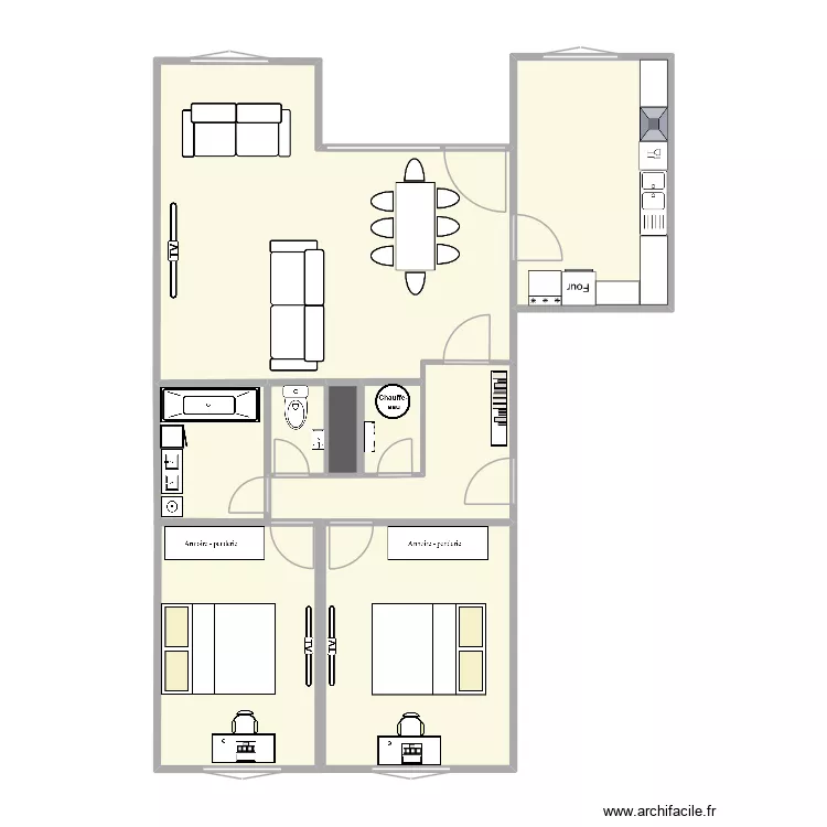 Thomas. Plan de 9 pièces et 78 m²