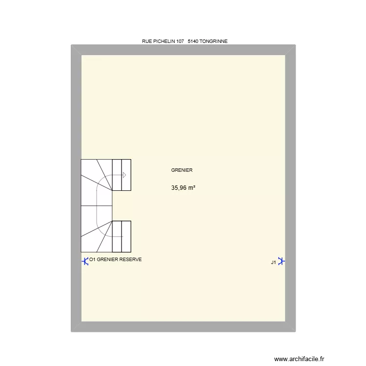 LISE GRENIER ELEC. Plan de 1 et 36 m² LISE GRENIER ELEC. Plan de 1 et 36 m²