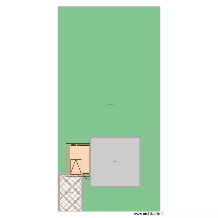 Agrandissement remise 2026. Plan de 4  et 511 m²