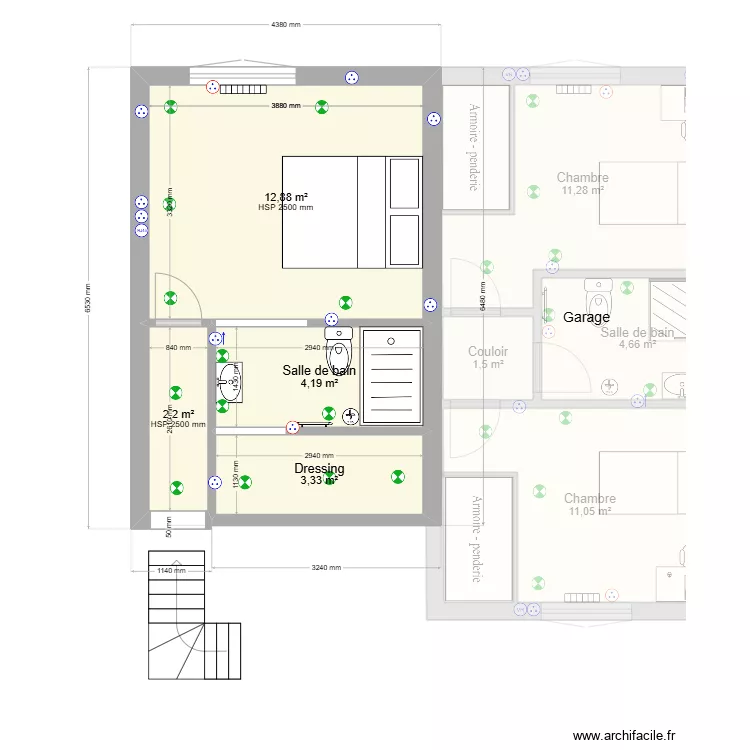 Germagny cotes reel. Plan de 