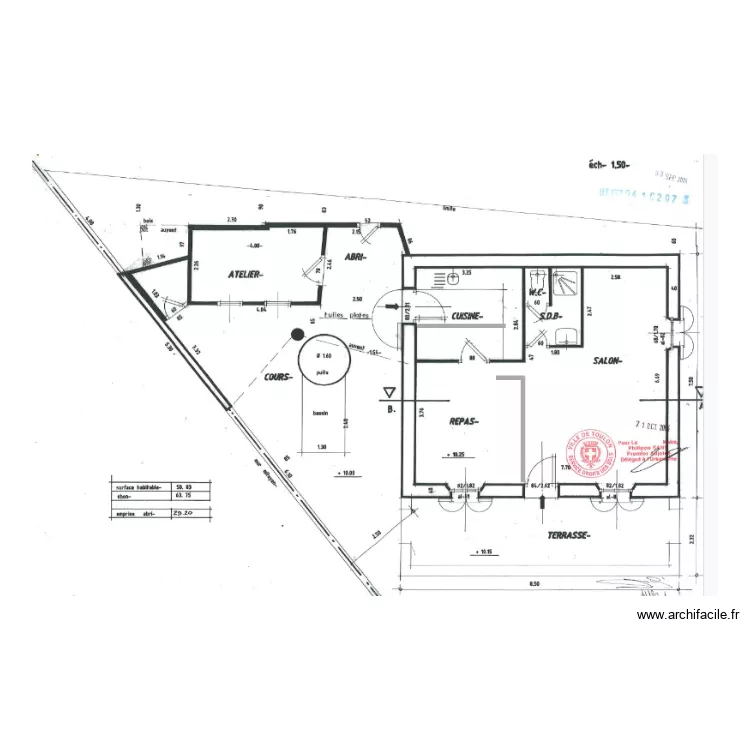 gueriniere . Plan de 