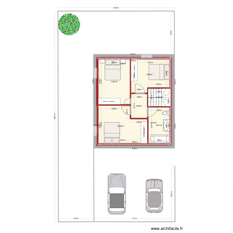 maison haut 2. Plan de 9 Pièces et 48 m² maison haut 2. Plan de 9 Pièces et 48 m²