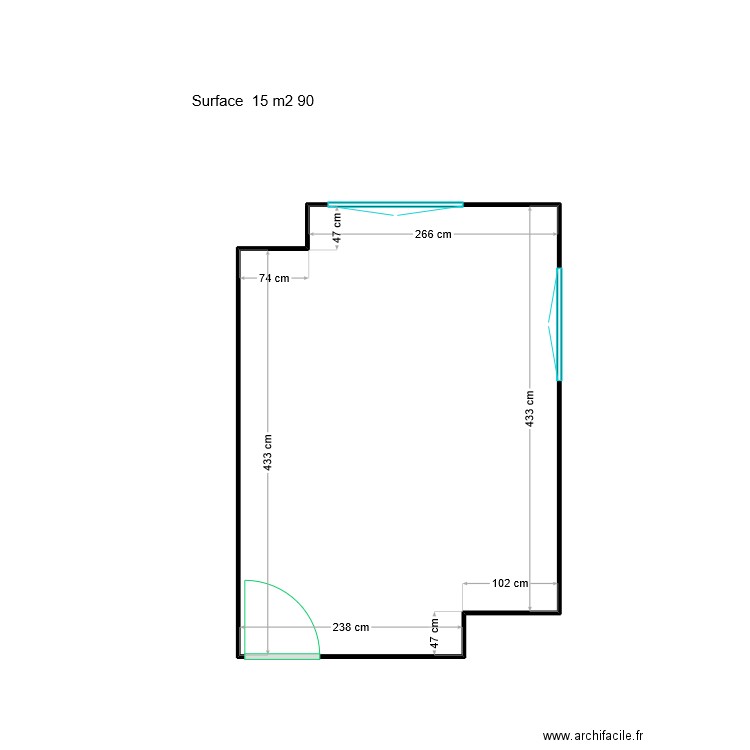 Chambre Sophie. Plan de 0 pièce et 0 m2