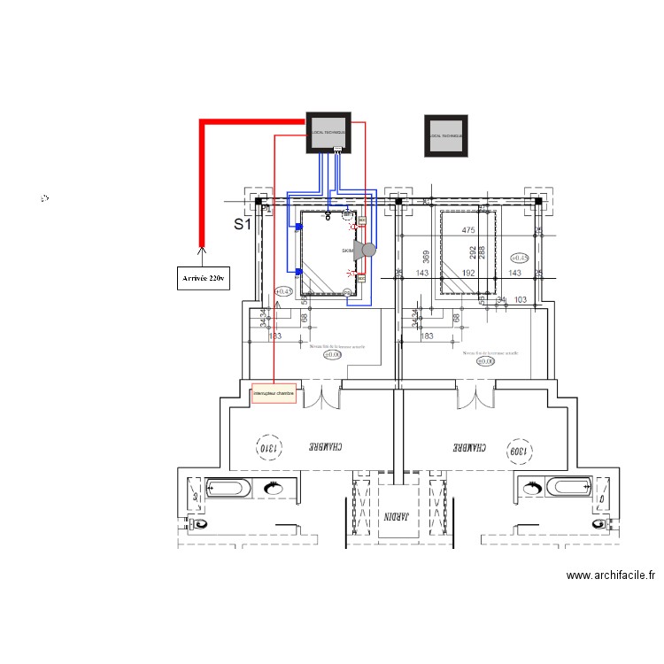 BLOC 300. Plan de 0 pièce et 0 m2