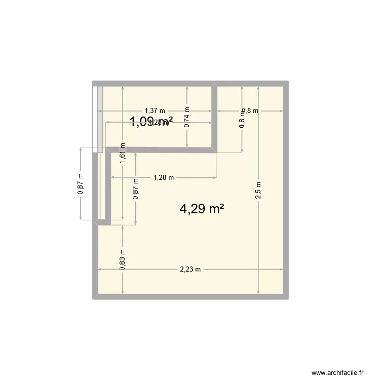 Plan 4 SdB Marie. Plan de 