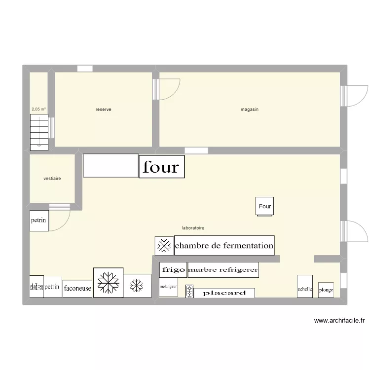 paul emilie. Plan de 