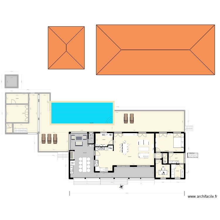 New 1101 droite 08/25. Plan de 13 pièces et 350 m2