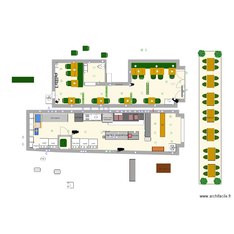 N88DLES v3. Plan de 3 pièces et 92 m2