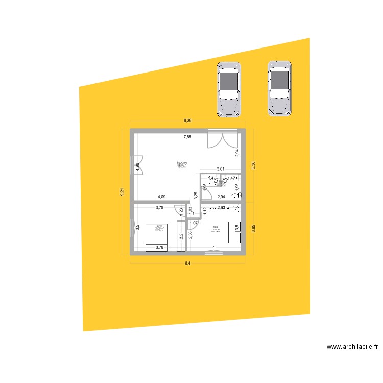 PLAN LAURADA COMPLET. Plan de 8 pièces et 132 m2