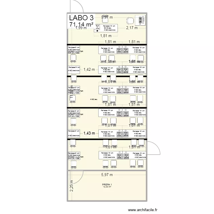 Labo 3 (TP) Vdef2. Plan de 2 et 85 m² Labo 3 (TP) Vdef2. Plan de 2 et 85 m²