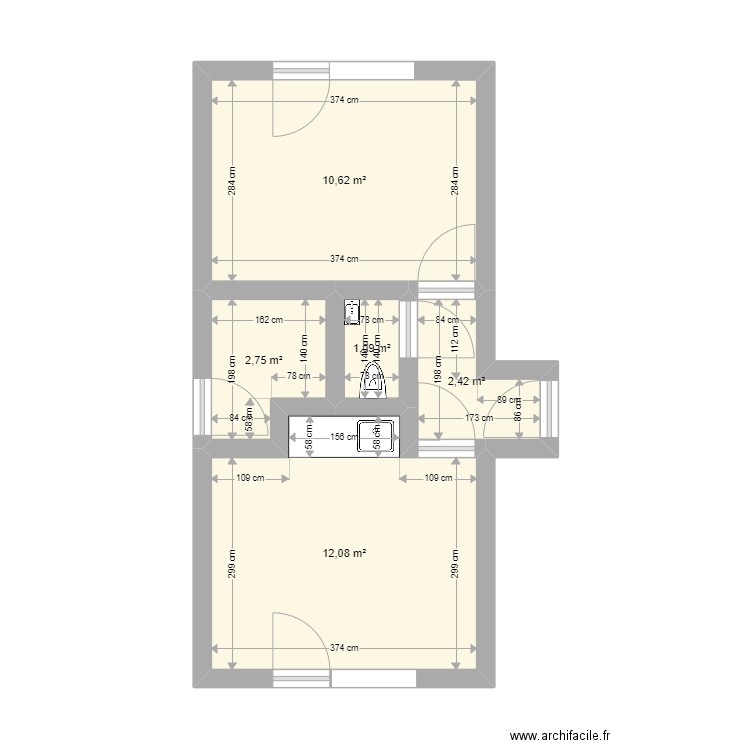 Bureau OM IMMO. Plan de 5 pièces et 29 m2