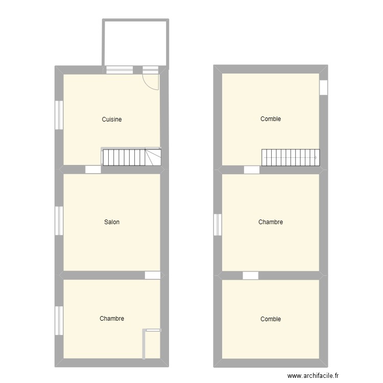 SERRA. Plan de 6 pièces et 133 m2