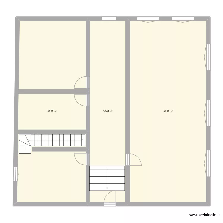 Ecole Vesin. Plan de 3  et 148 m²