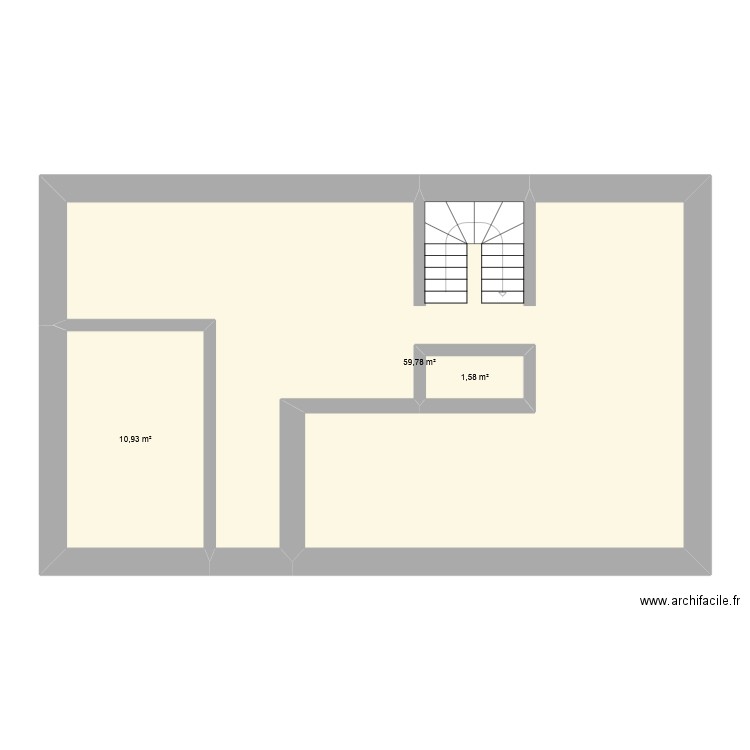 mag. Plan de 3 pièces et 72 m2