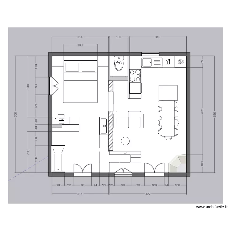 2D Projet thini. Plan de 
