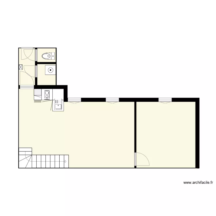 11 Géricault 6ème cour Projeté meublé. Plan de 11 Géricault 6ème cour Projeté meublé. Plan de