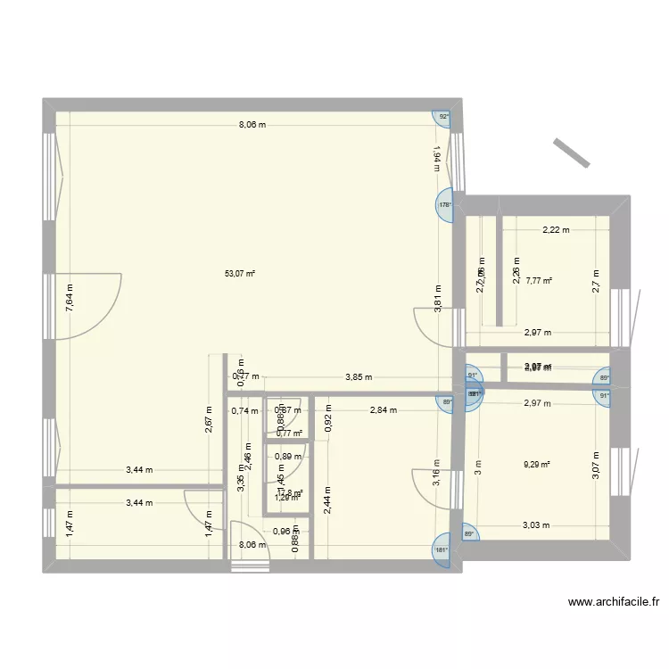 Maison N&deg;2. Plan de 0 pièce et 0 m2