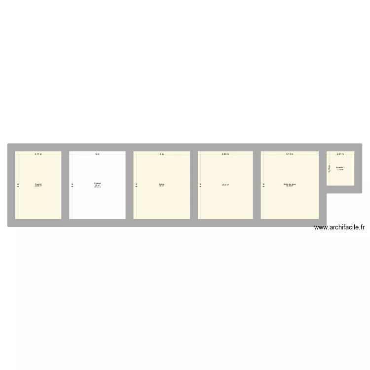 Maison Chavagn&eacute;. Plan de 6  et 152 m²
