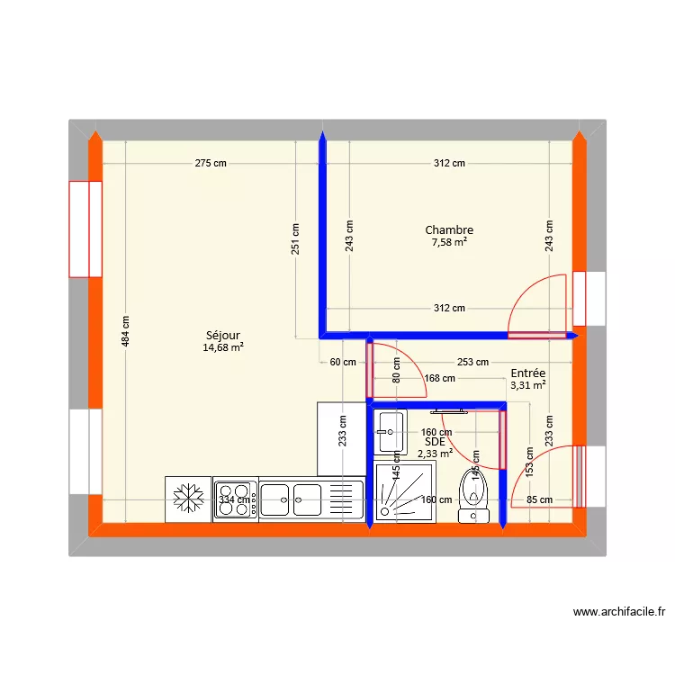 Goutarel - Projet RDC. Plan de 