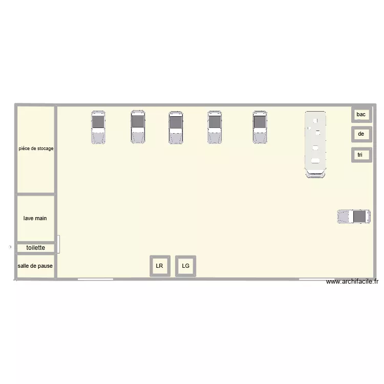 GARAGE. Plan de 0 pièce et 0 m2