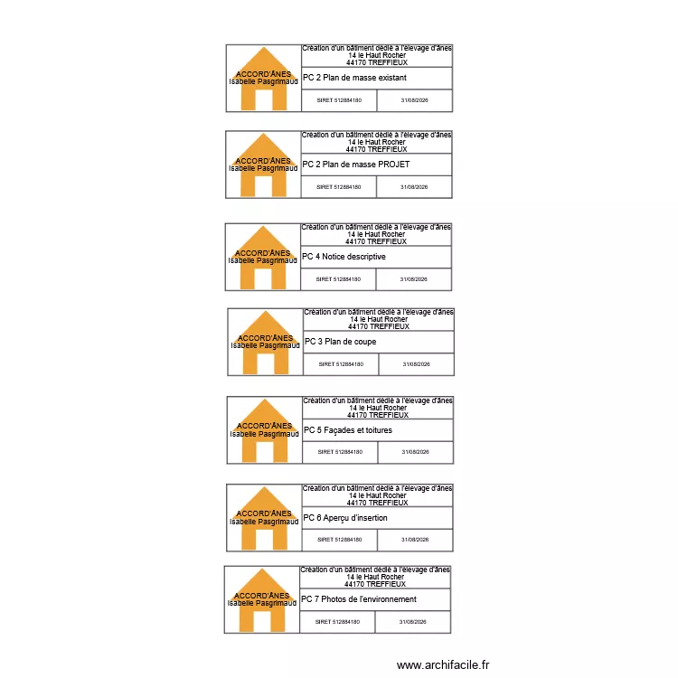 cartouches. Plan de cartouches. Plan de
