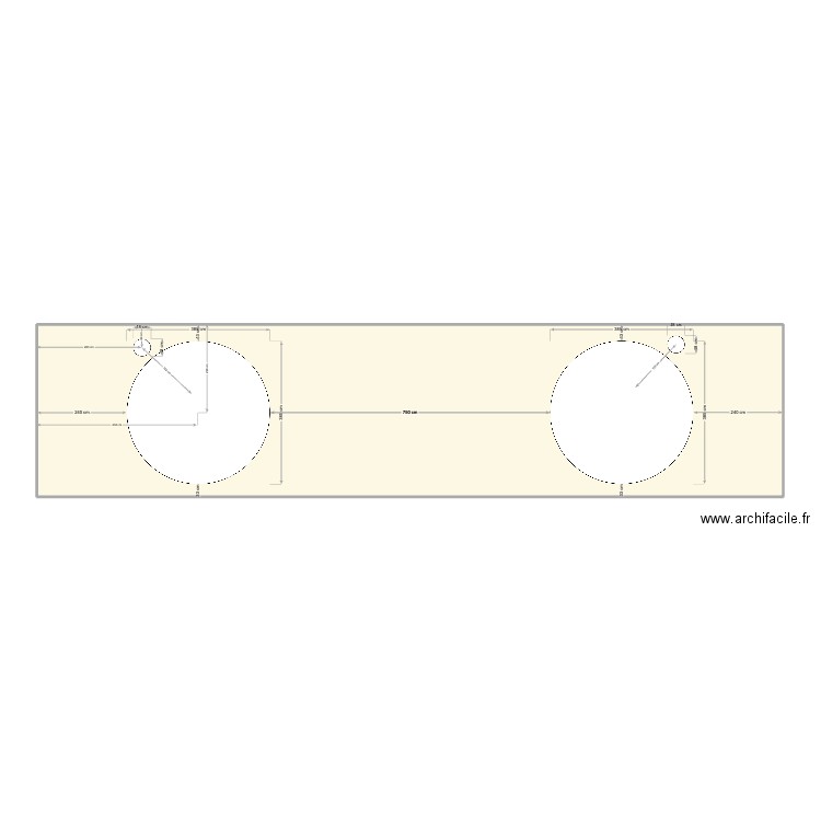 CHATEAU Meuble enfant. Plan de 1 pièce et 92 m2