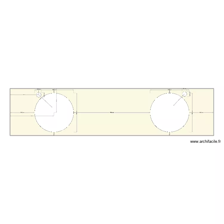 CHATEAU Meuble enfant. Plan de 