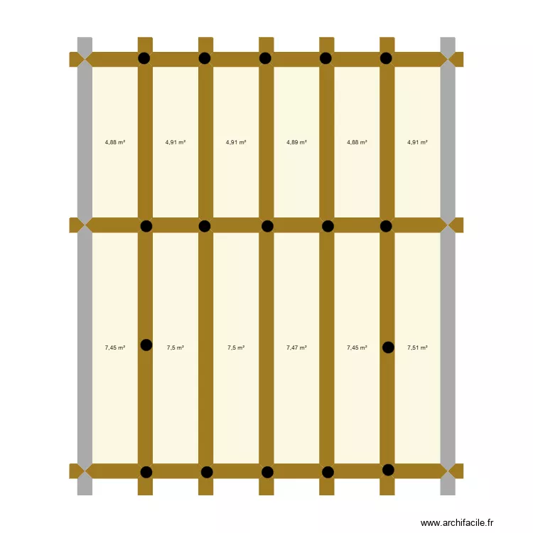 Chalet Le Vernet. Plan de 