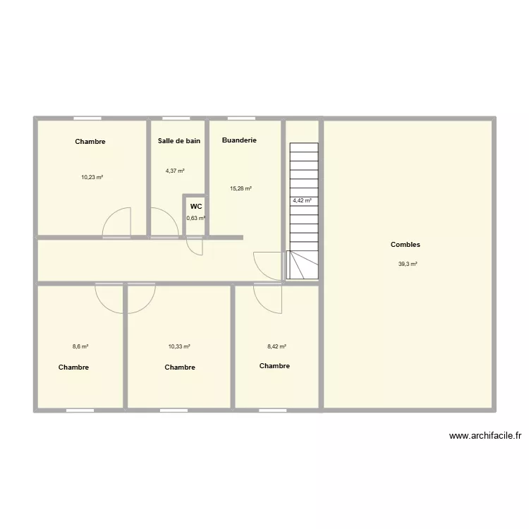 FONTA Roland premier &eacute;tage. Plan de 