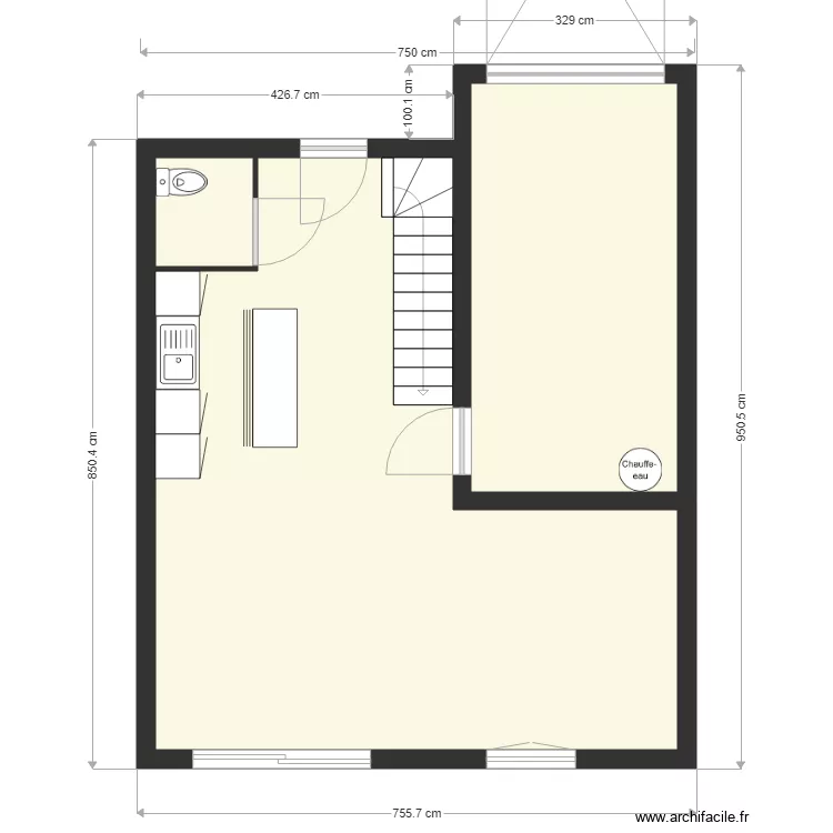 plan existant servian lot 10 rdc. Plan de 