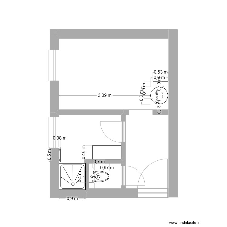 Maison 1. Plan de 0 pièce et 0 m2
