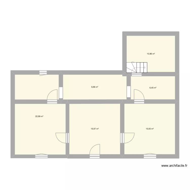 Marthiens2. Plan de 6  et 82 m²